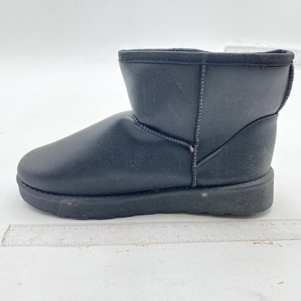 Snow Boots for Women Genuine Faux Fur Lining Classic Water Grey